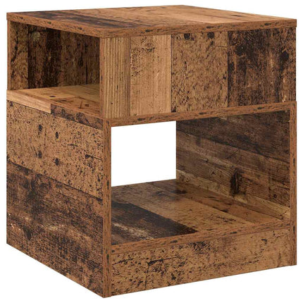 Sidobord 2 pcs Gammalt trä 40,5 x 40 x 45 cm Konstruerat trä