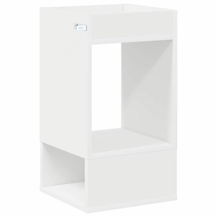 Sidobord 2 pcs Vit 30 x 30 x 56 cm Konstruerat trä