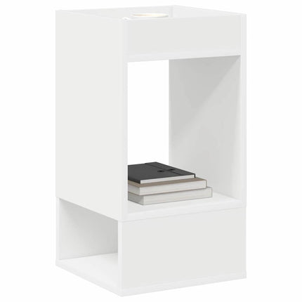 Sidobord 2 pcs Vit 30 x 30 x 56 cm Konstruerat trä