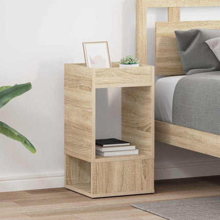 Sidobord 2 pcs Sonoma-ek 30 x 30 x 56 cm Konstruerat trä