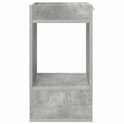 Sidobord 2 st Betonggrå 30 x 30 x 56 cm Konstruerat trä