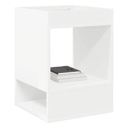 Sidobord 2 pcs Vit 40 x 40 x 56 cm Konstruerat trä