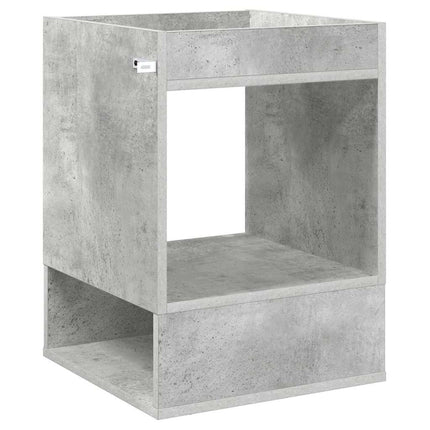 Sidobord Betonggrå 40 x 40 x 56 cm Konstruerat trä