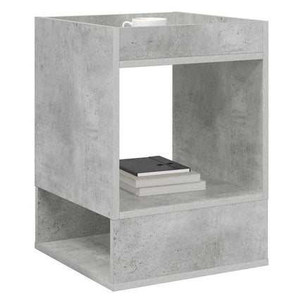 Sidobord Betonggrå 40 x 40 x 56 cm Konstruerat trä