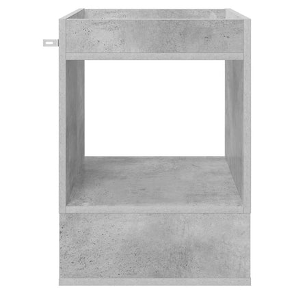 Sidobord 2 pcs Betonggrå 40 x 40 x 56 cm Konstruerat trä