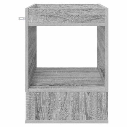 Sidobord 2 pcs Grå Sonoma 40 x 40 x 56 cm Konstruerat trä