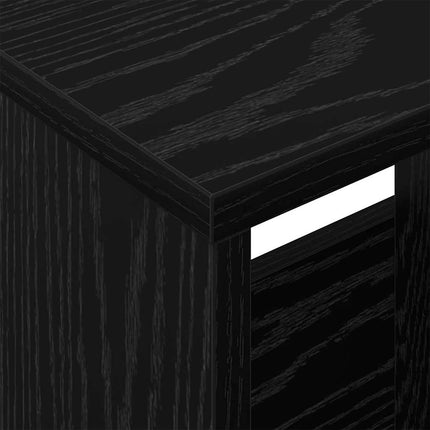 Tidningshylla Svart Ek 102 x 30 x 45 cm