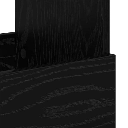 Tidningshylla Svart Ek 102 x 30 x 45 cm