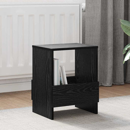 Tidningshylla Svart Ek 35 x 30 x 45 cm