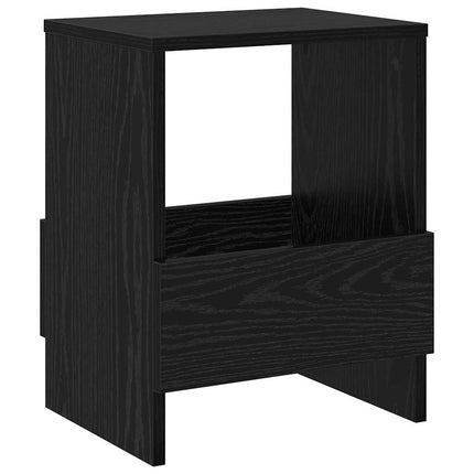 Tidningshylla 2 pcs Svart Ek 35 x 30 x 45 cm