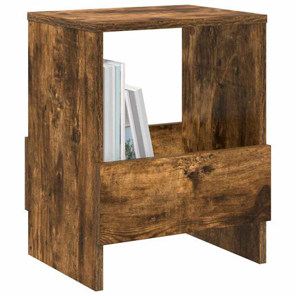 Tidningshylla 2 pcs Rökt ek 35 x 30 x 45 cm