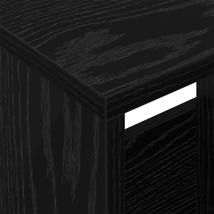Tidningshylla Svart Ek 68,5 x 30 x 45 cm