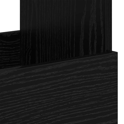 Tidningshylla Svart Ek 68,5 x 30 x 45 cm