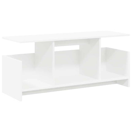TV-bänk Vit 102 x 35 x 45 cm Konstruerat trä