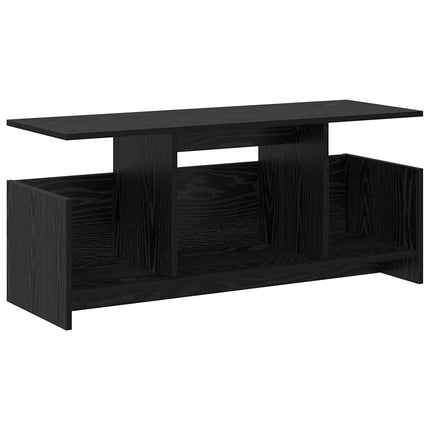 TV-bänk Svart Ek 102 x 35 x 45 cm Konstruerat trä