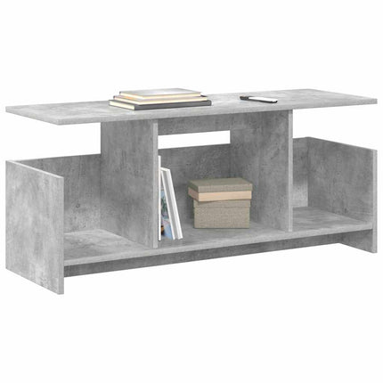 TV-bänk Betonggrå 102 x 35 x 45 cm Konstruerat trä
