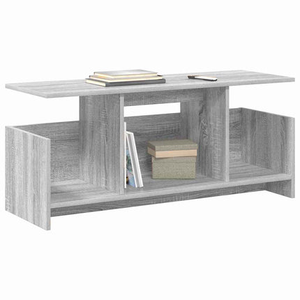 TV-bänk 102 x 35 x 45 cm Grå Sonoma Konstruerat trä