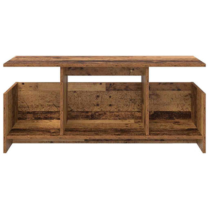 TV-bänk 102 x 35 x 45 cm Gammalt trä Konstruerat trä