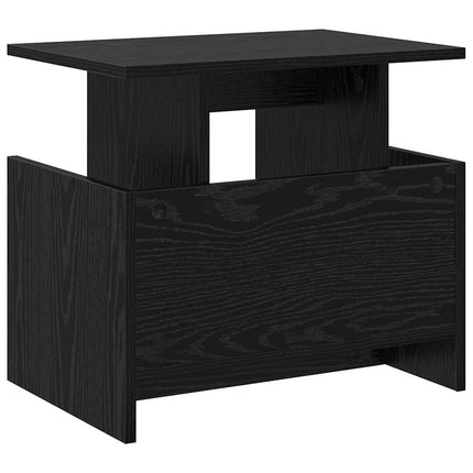 TV-bänk Svart Ek 50 x 35 x 45 cm Konstruerat trä
