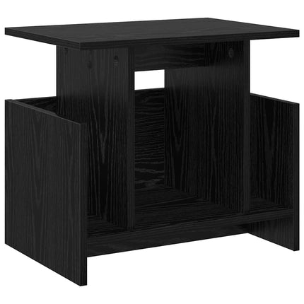 TV-bänk 2 pcs Svart Ek 50 x 35 x 45 cm Konstruerat trä