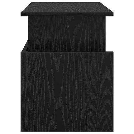 TV-bänk 2 pcs Svart Ek 50 x 35 x 45 cm Konstruerat trä