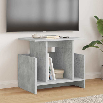 TV-bänk 2 pcs Betonggrå 50 x 35 x 45 cm Konstruerat trä