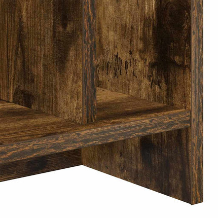 TV-bänk 2 pcs Rökt ek 50 x 35 x 45 cm Konstruerat trä