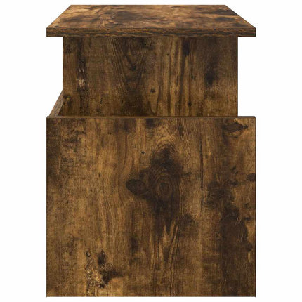 TV-bänk 2 pcs Rökt ek 50 x 35 x 45 cm Konstruerat trä