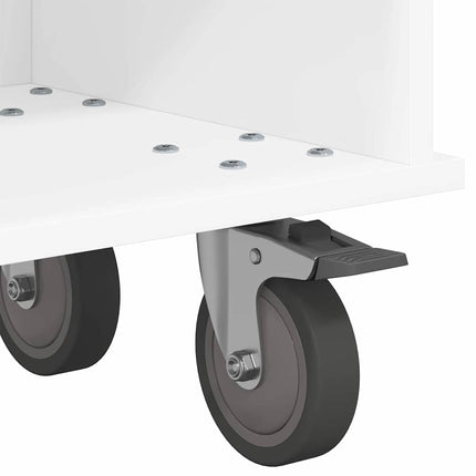 TV-bänk Vit 100 x 35 x 35 cm Konstruerat trä