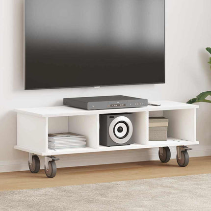 TV-bänk Vit 100 x 35 x 35 cm Konstruerat trä