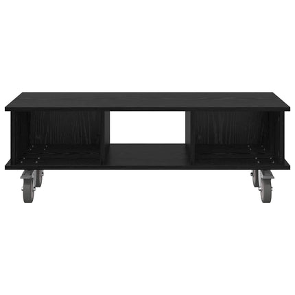 TV-bänk Svart Ek 100 x 35 x 35 cm Konstruerat trä