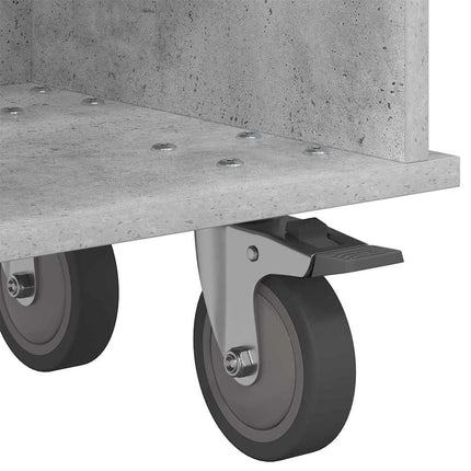 TV-bänk Betonggrå 100 x 35 x 35 cm Konstruerat trä