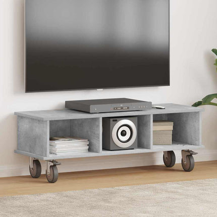 TV-bänk Betonggrå 100 x 35 x 35 cm Konstruerat trä