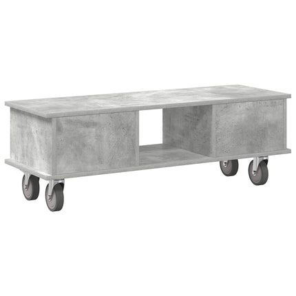 TV-bänk Betonggrå 100 x 35 x 35 cm Konstruerat trä