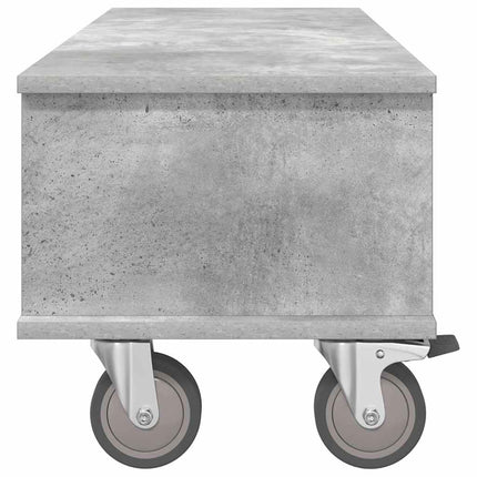 TV-bänk Betonggrå 100 x 35 x 35 cm Konstruerat trä