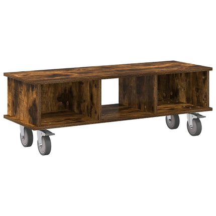 TV-bänk Rökt ek 100 x 35 x 35 cm Konstruerat trä