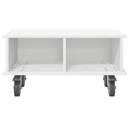 TV-bänk Vit 68,5 x 35 x 35 cm Konstruerat trä
