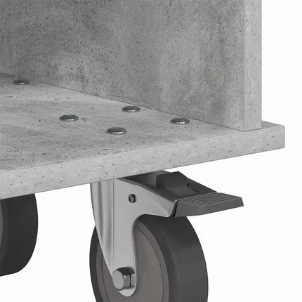 TV-bänk Betonggrå 68,5 x 35 x 35 cm Konstruerat trä