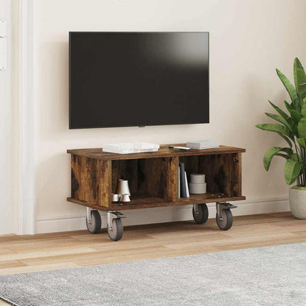 TV-bänk Rökt ek 68,5 x 35 x 35 cm Konstruerat trä