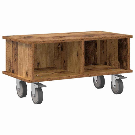 TV-bänk Gammalt trä 68,5 x 35 x 35 cm Konstruerat trä