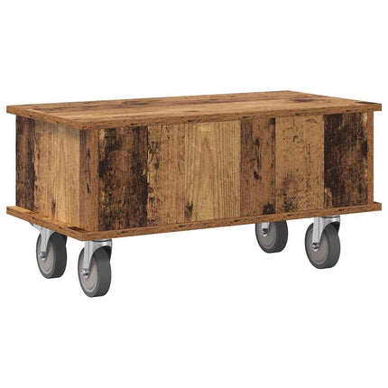 TV-bänk Gammalt trä 68,5 x 35 x 35 cm Konstruerat trä