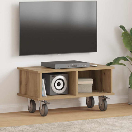 TV-bänk Artisan Ek 68,5 x 35 x 35 cm Konstruerat trä