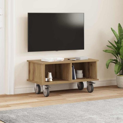 TV-bänk Artisan Ek 68,5 x 35 x 35 cm Konstruerat trä