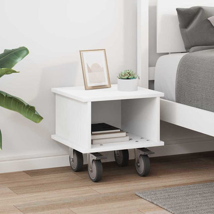 TV-bänk Vit 37 x 35 x 35 cm Konstruerat trä