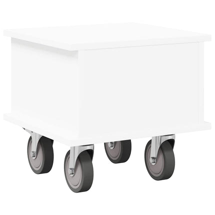 TV-bänk Vit 37 x 35 x 35 cm Konstruerat trä