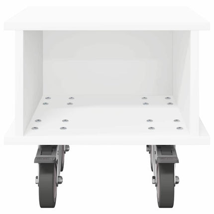 TV-bänk Vit 37 x 35 x 35 cm Konstruerat trä