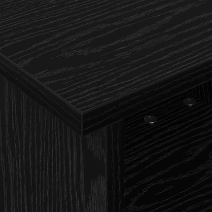 TV-bänk Svart Ek 37 x 35 x 35 cm Konstruerat trä