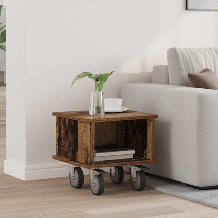 TV-bänk Gammalt trä 37 x 35 x 35 cm Konstruerat trä