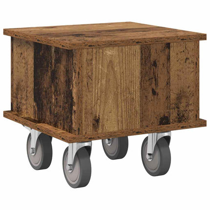 TV-bänk 37 x 35 x 35 cm Gammalt trä Konstruerat trä