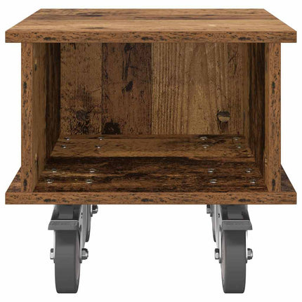 TV-bänk Gammalt trä 37 x 35 x 35 cm Konstruerat trä